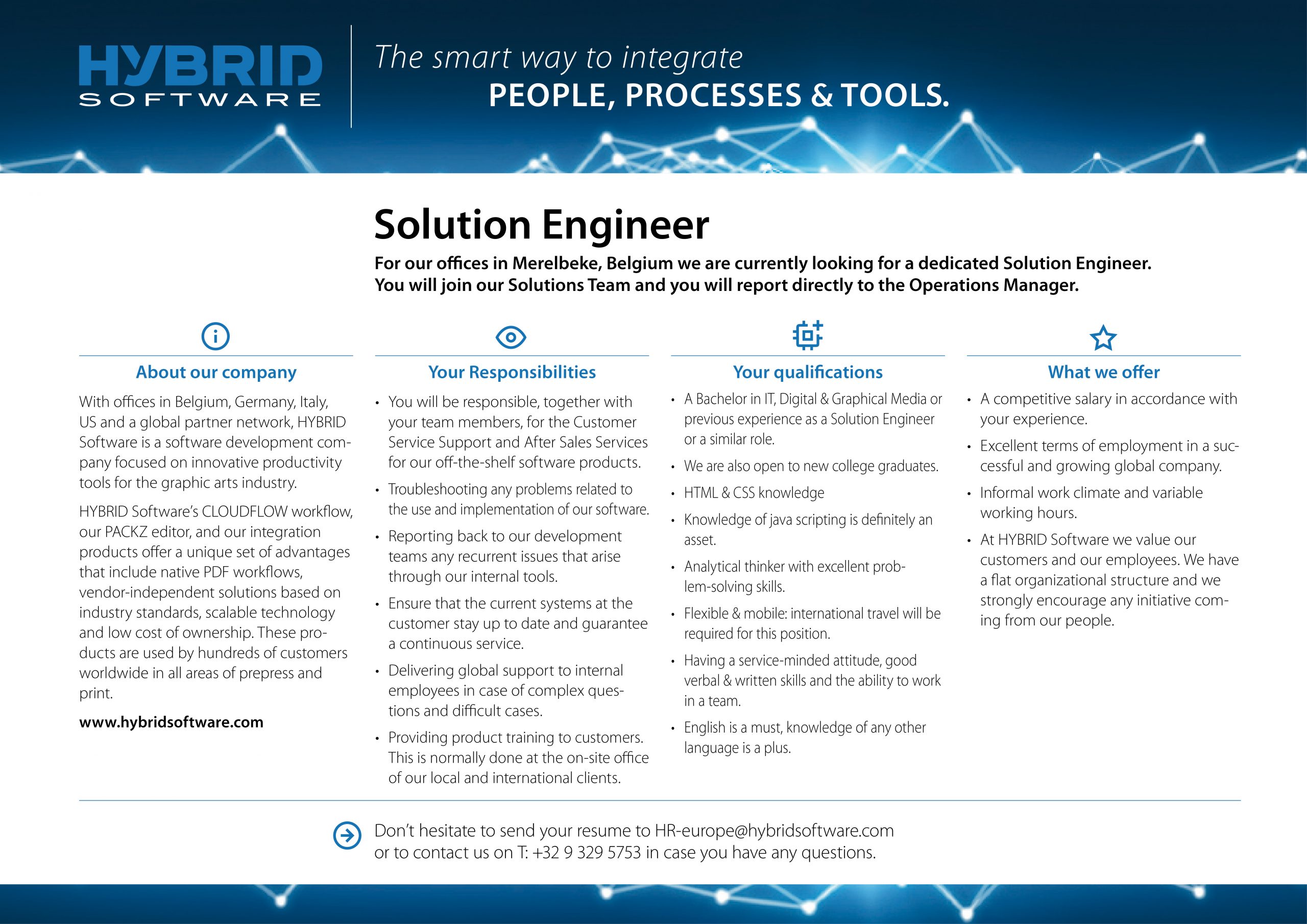 HYBRID Software Job Ad Solution Engineer